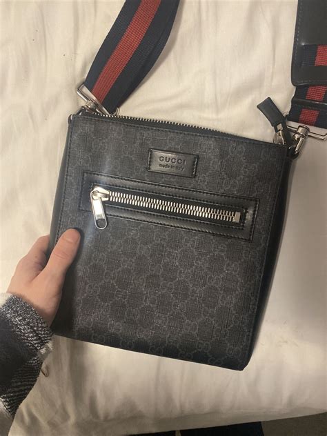 gucci messenger mens bag|authentic Gucci Messenger bag.